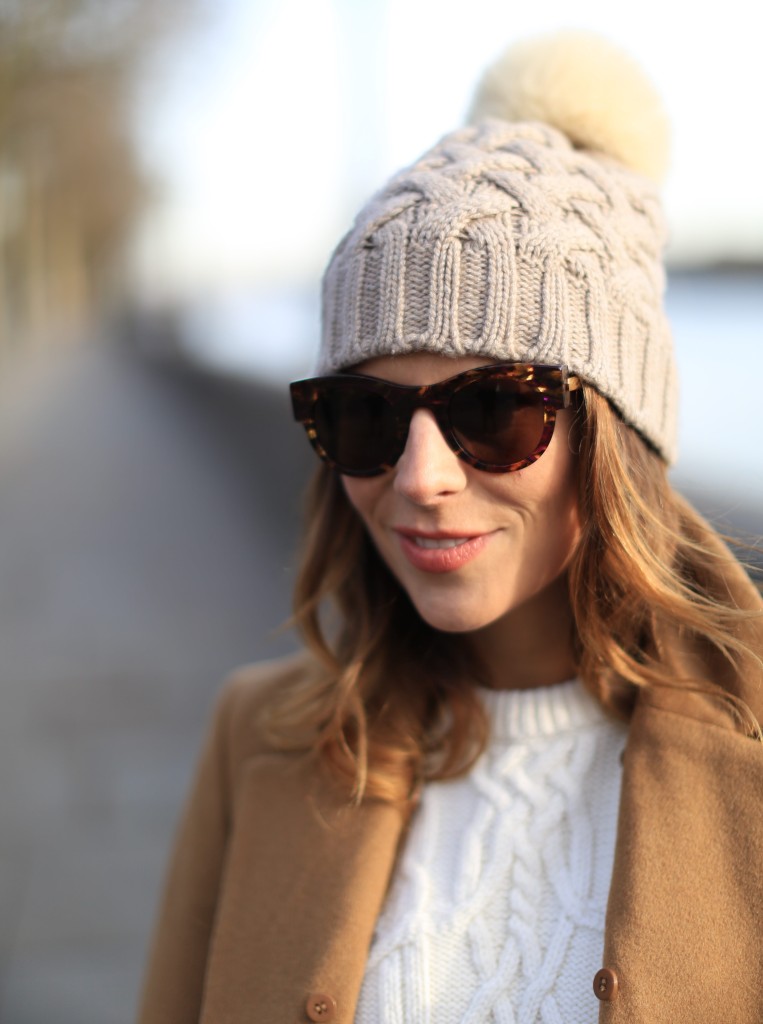 Fedeli bobble hat and Thierry Lasry sunglasses