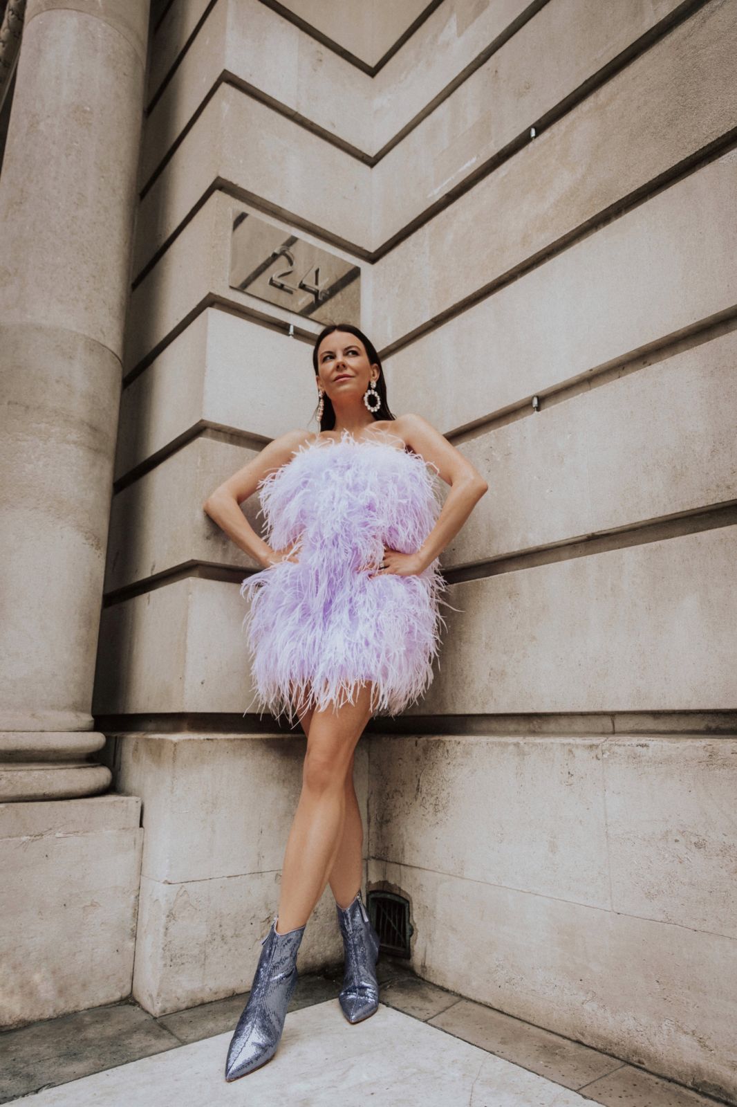 TheLondonStylist: Feathered Dress - JULIET ANGUS